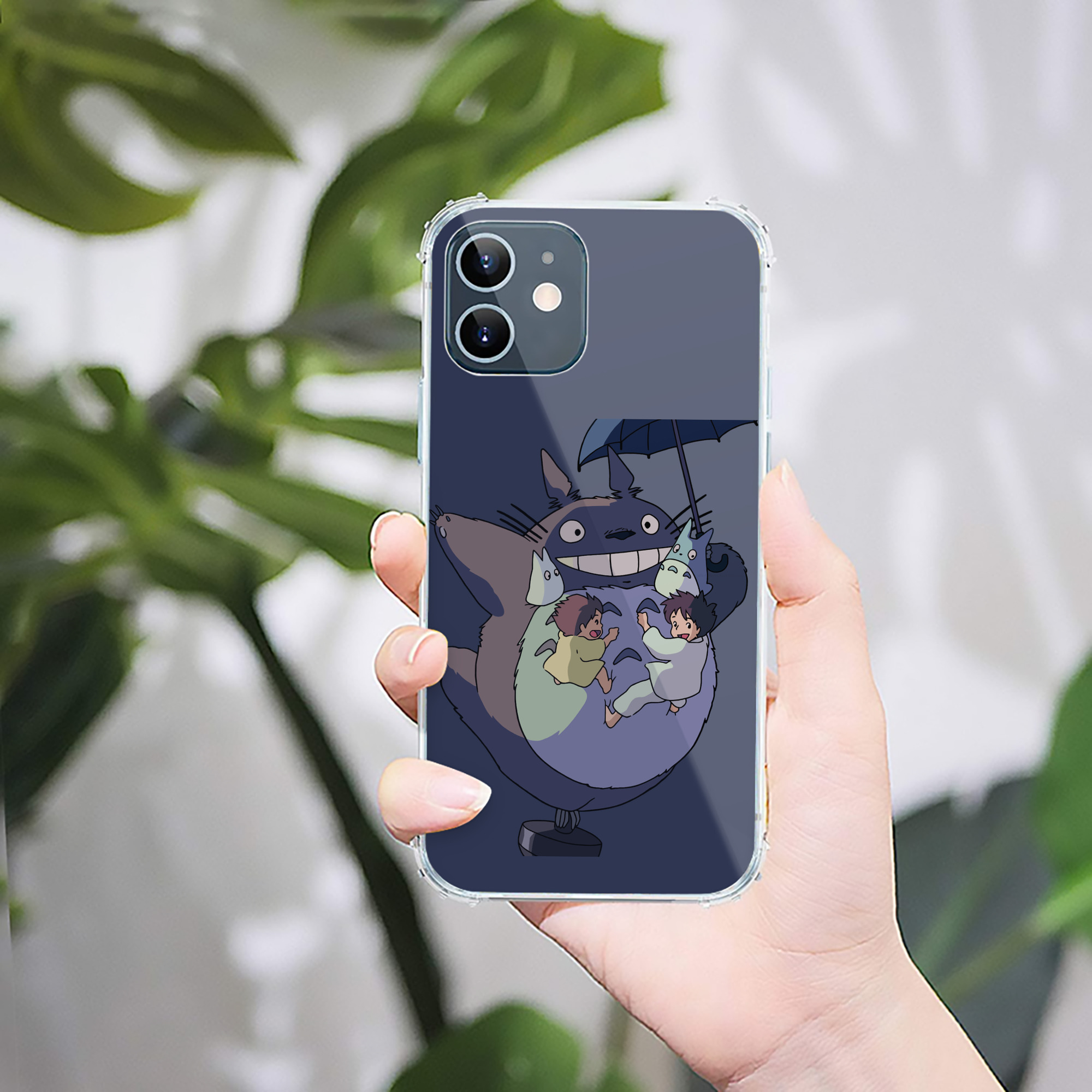 （画像用） となりのトトロ 草壁メイ 草壁サツキ My Neighbor Totoro Satsuki Kusakabe Mei Kusakabe 【iPhone 12シリーズ対応】透明スマホケース（クリアソフトケース）